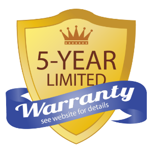 Limited 5 Year Warranty